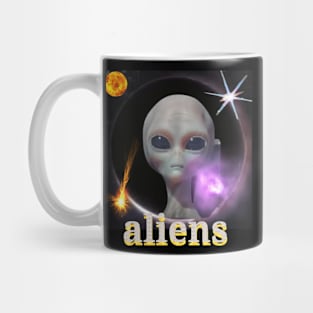 Aliens nice art design. Mug